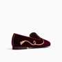 Gatsby Tassels Wine Velvet Loafer