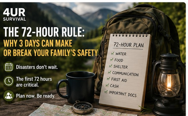 The 72-Hour Rule: Why 3 Days Can Make or Break Your Family’s Safety