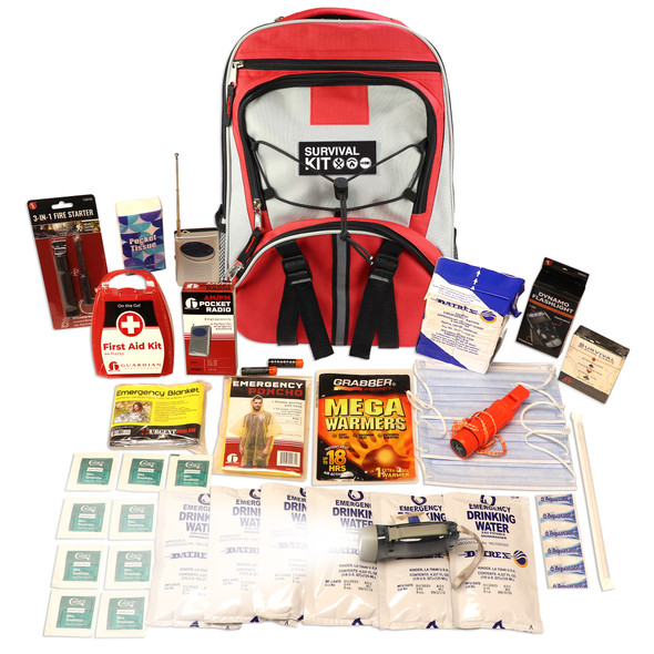 1 Person Necessity Survival Kit- Backpack