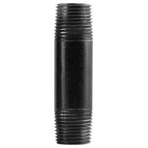 Nipples, black, gas pipe, malleable Nipples, black, gas pipe, malleable