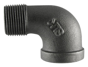 Elbows black, gas pipe, maleablle, 90 degree, street Elbows black, gas pipe, maleablle, 90 degree, street