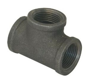 Tees, black, gas pipe, malleable, reducing Tees, black, gas pipe, malleable, reducing