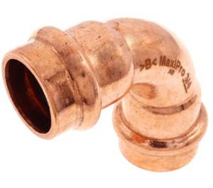 Press Fitting, Braze Free Fittings, Zoomlock Max Fittings, elbow, copper, refrigerant Press Fitting, Braze Free Fittings, Zoomlock Max Fittings, elbow, copper, refrigerant