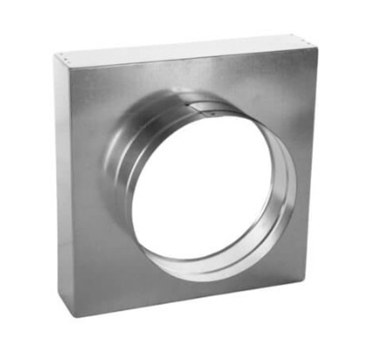 Square to Rounds, return box, boot, sheetmetal, galvanized