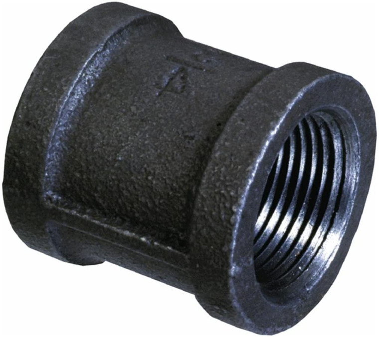 Couplings, black, gas pipe, malleable