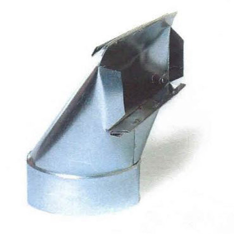 Wall Stack & Fittings, stackboot, stackhead, sheetmetal, 3 1/4 X 10 - 6 90 DEGREE STACKBOOT