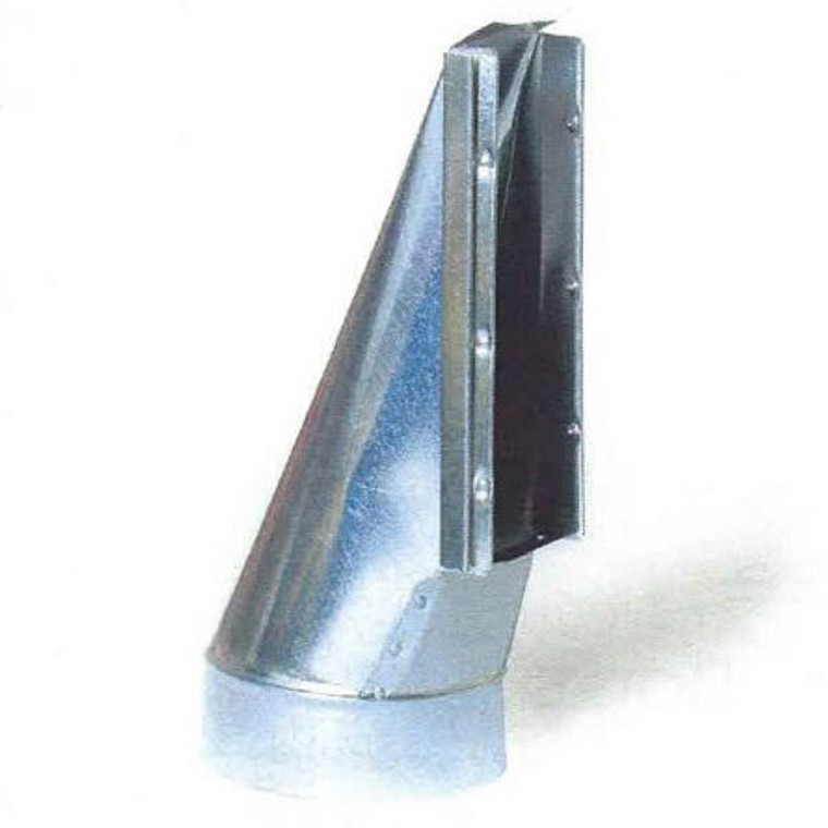 Wall Stack & Fittings, stackboot, stackhead, sheetmetal, 3 1/4 X 10 - 6 CENTER END STACKBOOT