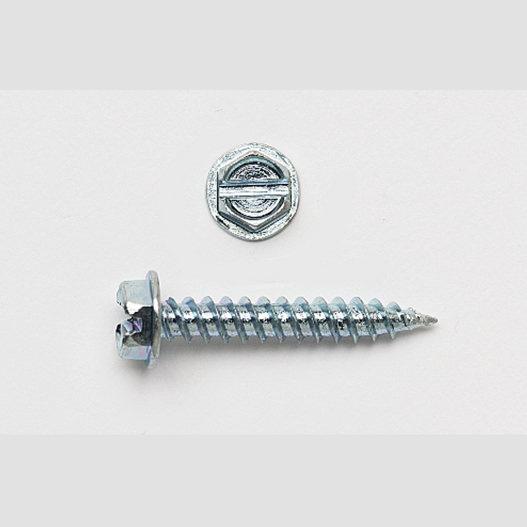 White Self Piercing Screw, zip screw