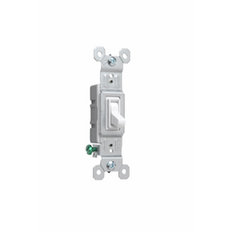 White single pole switch, toggle switch