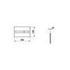 Laufen WC Flush Plate AW1 Chrome  8.9566.1.004.000.1