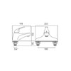 Vado Axi Chrome Plated 2TH Single Lever Bath Filler Chrome AXI-137/SL-C/P