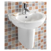Jacuzzi Republic 455mm Cloakroom  Basin with 1 Tap Hole JCEREP645