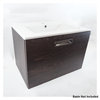 Crosswater Bauhaus Design 700mm Single Drawer Unit Only in Penga  PR7000DPG