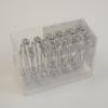 Croydex Bead Shower Curtain Rings (Pack of 12) Chrome AK141641