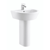 Imex Arco 610mm Washbasin and Full Pedestal with 1 Tap hole L1088 + P1088