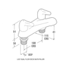 Pegler Leger L557 Deck Mounted 2TH Lever Bath Filler 4B7006