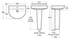 Ideal Standard Concept  Air Arc 600mm Basin and full Pedestal E138501