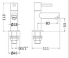 Ultra Series 2 Pair of Basin Pillar Taps in Chrome FJ311