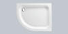 Just Trays Ultracast Flat Top Right Hand Quadrant Tray 1000 x 800mm in White A1080RQ100