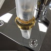Marked Laufen Roman 4-Hole Bath Shower Mixer on Plate in Chrome