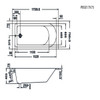 Imex Pura Wave 1700mm Single Ended Bath (Inc Leg Pack) PBSE17X75