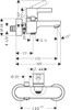 Hansgrohe Metris S Wall Mounted Bath Shower Mixer 31460000