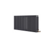 Apollo Roma Horizontal Column Radiator 600 x 1410mm in Anthracite 4C6H1400_ANT