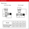 Myson Matchmate Manual Wheelhead Angled Radiator Valve with Nickel Finish
