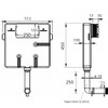 Imex Super Slim Insulated Concealed Cistern with Chrome Dual Flush Plate CC100F