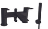 Coll Bath Shower Mixer with Hand Shower in Matt Black 17225B