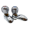 Ideal Standard Waterways Bath Pillar Taps with Acrylic Handles E6850AA