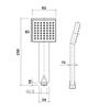 Flova Dekka Slide Rail Kit with Wall Outlet in Chrome DESFSSWO