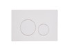 Roper Rhodes Rondo Dual Flush Plate in White TR9013