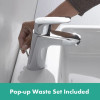 Hansgrohe Logis 70 Mono Basin Mixer with Pop Up Waste in Chrome 71070000