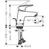 Hansgrohe Logis 70 Mono Basin Mixer with Pop Up Waste in Chrome 71070000