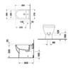 Duravit Starck 3 Floor Standing Bidet with 1 Tap Hole 2230100000