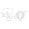 Samuel Heath Fairfield Wall Outlet and Handset Holder in Chrome V267/V264