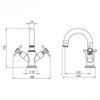 Tavistock Ashmore Basin Mixer with Click Clack Waste in Chrome TAM11