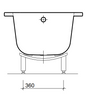 Twyford Celtic Universal Steel Bath Legset BG6041XX