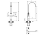 Francis Pegler Jeroni Swept Spout Twin Lever Kitchen Mixer Varies Colours