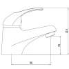 STH Westco Izzi Mini Basin Mixer with Click Waste in Chrome 4G4094