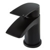 Highlife Coll Mini Basin Mixer with Click Waste in Black 17208B