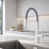 STH Westco Jeroni Chef Kitchen Mixer with White Body and Grey Spout 922140