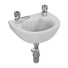 Scuffed Armitage Shanks Sandringham 21  Handrinse Basin 350 mm 2 Tap Hole S815001