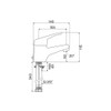 Cifial Nova Golf Basin Mixer with Pop Up Waste in Chrome 32400NM-625