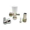 Myson Matchmaster Lockshield Angled Valve and Drain Off with Pushfit Elbow