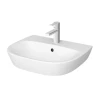 Vitra Zentrum 550 mm 1 tap Hole Basin with Semi Pedestal 7277L003-0001