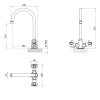 STH Westco Souvenir Twin Hndle Kitchen Sink Mixer in Chrome 4E1101