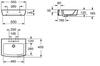 Imex Bloque 550 mm Basin with 1 Tap Hole INSED005