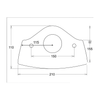 Pura Echo Close Coupled Pan Only in White C1034